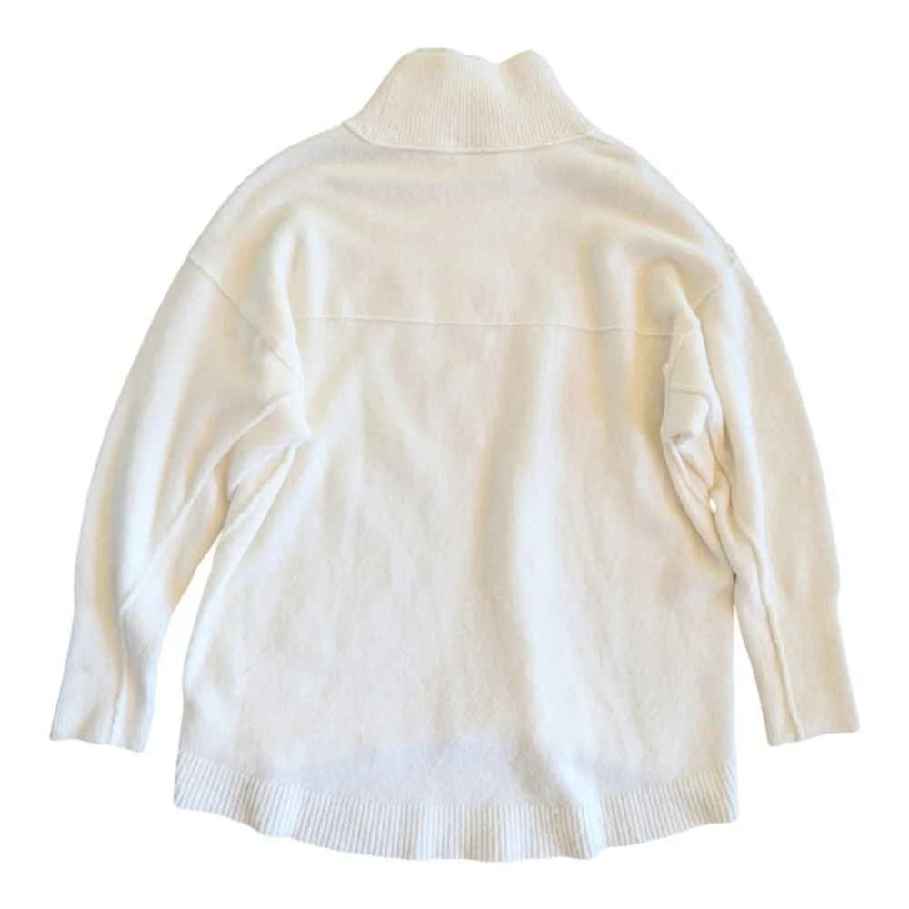 Free People Afterglow Mock Neck Sweater Tunic Oversized Slouchy XS Runs Big!